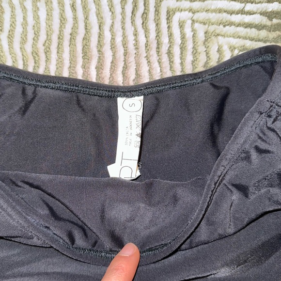 Lipt the Label Buckle Cutout Exposed Mini Skirt Black - Picture 3 of 4